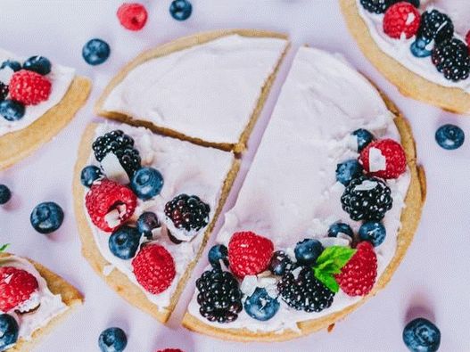 Sladká pizza s letními plody