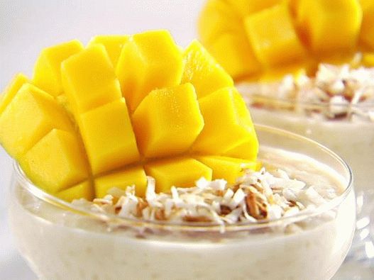 Foto rýžový pudink na kokosovém mléku