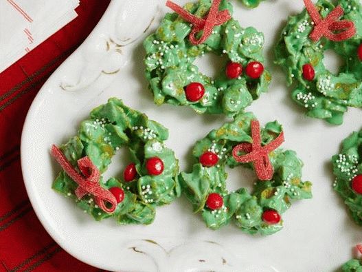 Photo Christmas cornflakes wreaths
