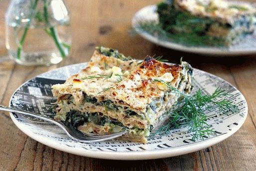 Fotka z Sephardic lasagna s krůtí a lilkem