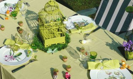motýli a ptáci-stolní soupravy-dekorace2