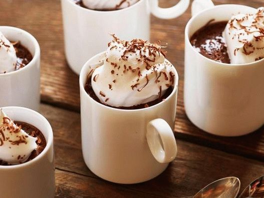 Foto čokoládový krém se smetanou