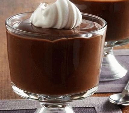 Foto čokoládový pudink