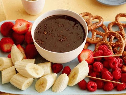 Photo Chocolate-orange fondue