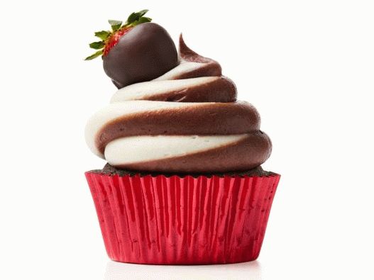 Photo Chocolate-Strawberry Cupcakes