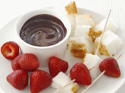 Photo Chocolate fondue