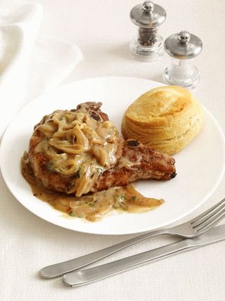 Photo Vepřové placičky na kosti s omáčkou