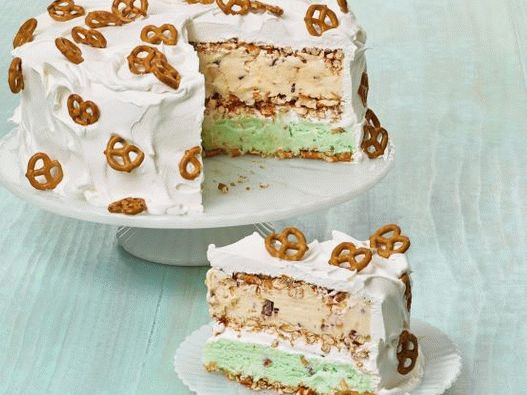 Foto zmrzlinový dort s preclík