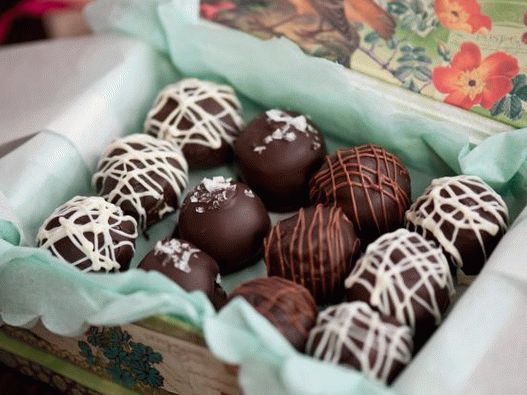 Foto sušenky lanýže bez pečení s mořskou solí