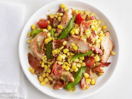 Foto večeře na pánvi: Turecko s okrou