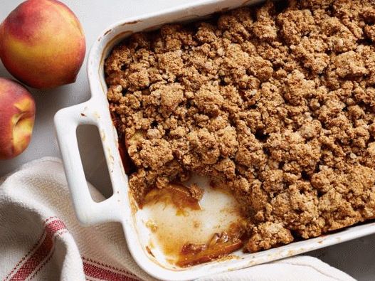 Photo Vegan Cobbler with Peaches