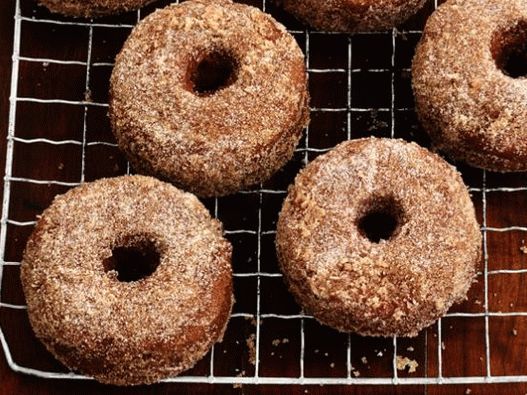 Foto jablečné koblihy bez kvasinek