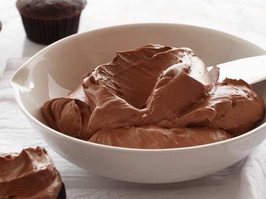 Photo Egg-cream with chocolate