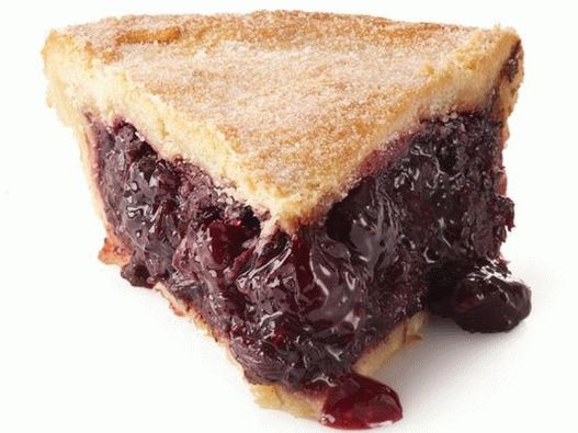 Foto uzavřený třešňový koláč