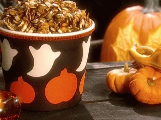 Fotografie z kandovaných dýňových semen